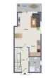 Grundriss EG - Schön geschnittene Wohnung mit Garten und überdachter Terrasse